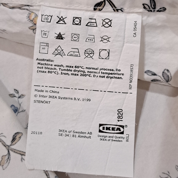 Ikea Stenort Floral Pillowcase Standard - Picture 8 of 9